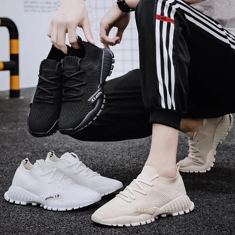 Мужская обувь лето 2020 новая корейская мода сетка Джокер Мужские Спортивные