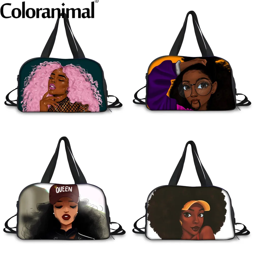 Роскошная дорожная сумка Coloranimal для женщин многофункциональная черная дамская