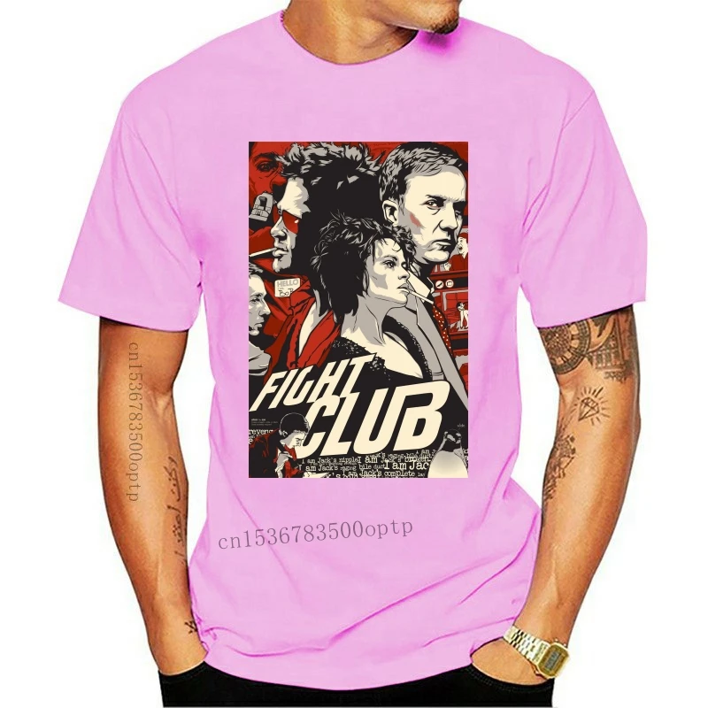 

New Fight Club T Shirt Fan Art T-Shirt Male Stylish Camiseta Streetwear Fashion 2021 Arrival Top Deisgn Nice Short-sleeved