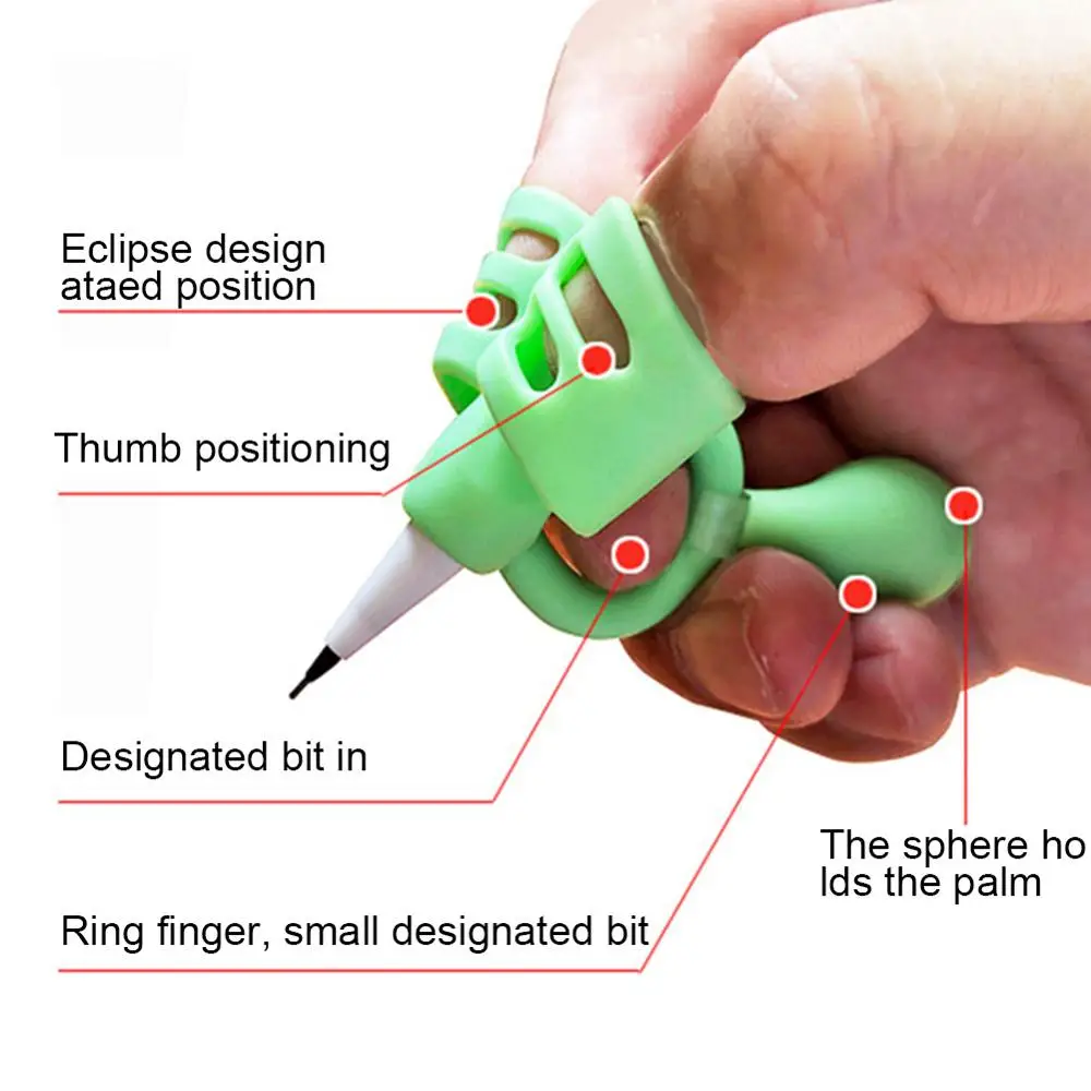 4 шт. 2/3 держатель для карандашей пальцев Детский обучающий инструмент письма