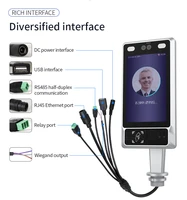 binocular camera 8 inch intelligent face recognition terminal with infrared sensor access control system nfc rfid card reader
