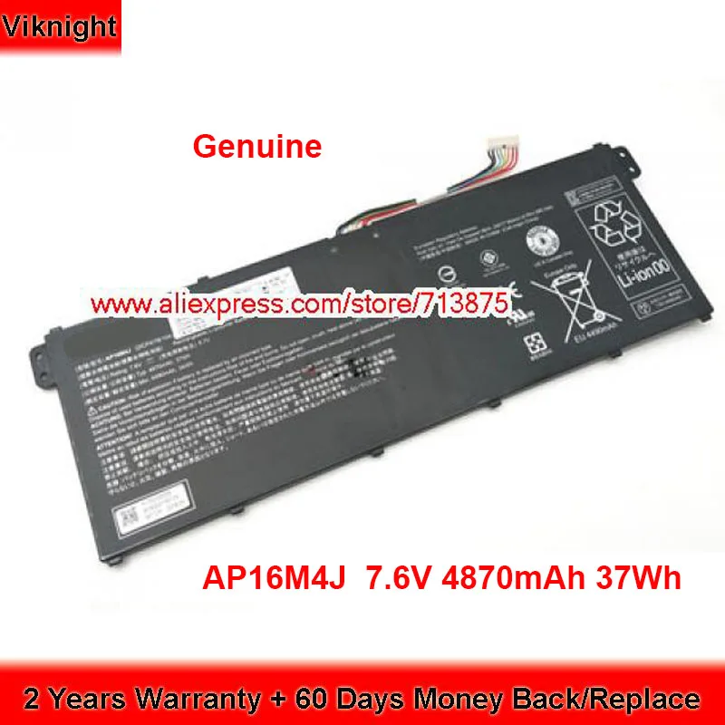 Натуральная AP16M4J Батарея для ноутбука Acer Aspire 3 A315 22 41 R7SB 42 R7N2 N17Q4 7 6 V 4870 мА