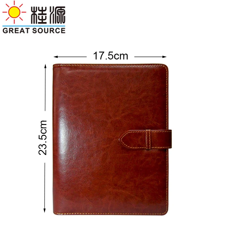 Папка скоросшиватель кожа Конференц файл 6 колец для A5 планировщик мероприятий