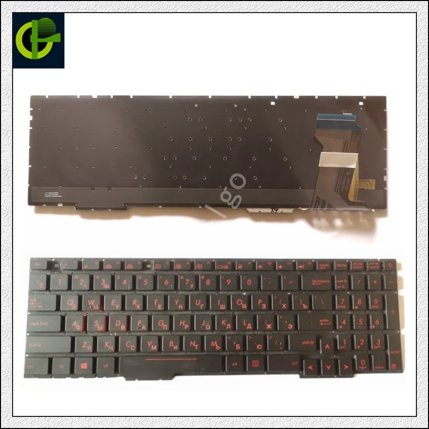 

Russian Backlit keyboard for Asus Rog GL553 GL553VD GL553VE GL553VW GL753 GL753V GL753VE GL753VD ZX53V ZX53VD ZX53VE ZX53EW RU