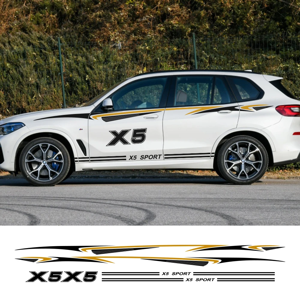 2 шт. стикер автомобиля Sport &quotсделай сам&quot для BMW X5 F15 E70 E53 G05 поливинилхлоридная