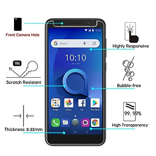 Закаленное стекло для Alcatel 1 5033 1C 5009 1X 5059D 3 5052D 5 5086D 7 6062W 3X 5080Y 3V 5099D 3C 5026 защитная