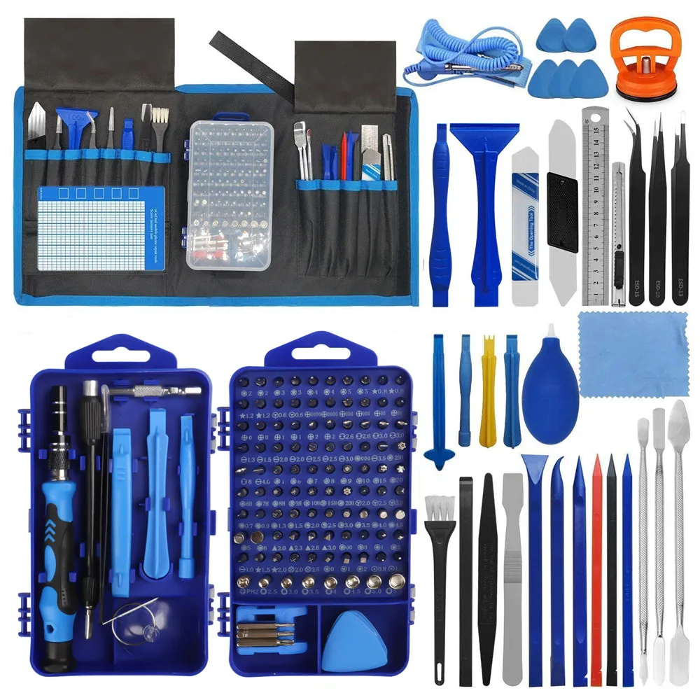 

155 in 1 Precision Screwdriver Set Professional Electronic Repair Tool Kit for Computer, Eyeglasses, iPhone, Laptop, PC, Tablet