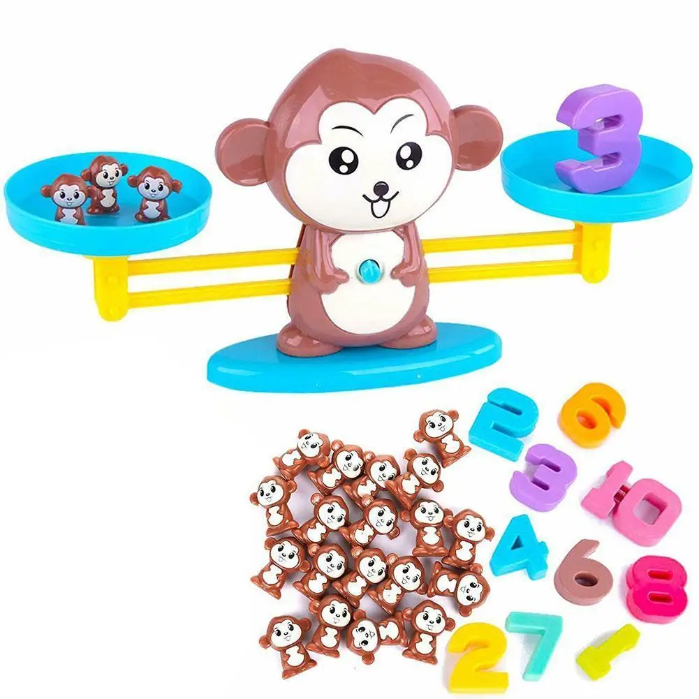 

Math Toy Digital Monkey Cow Balance Scale Digital Addition Board And Educational Arithmetic Toys Montessori Subtraction Gam I2X1
