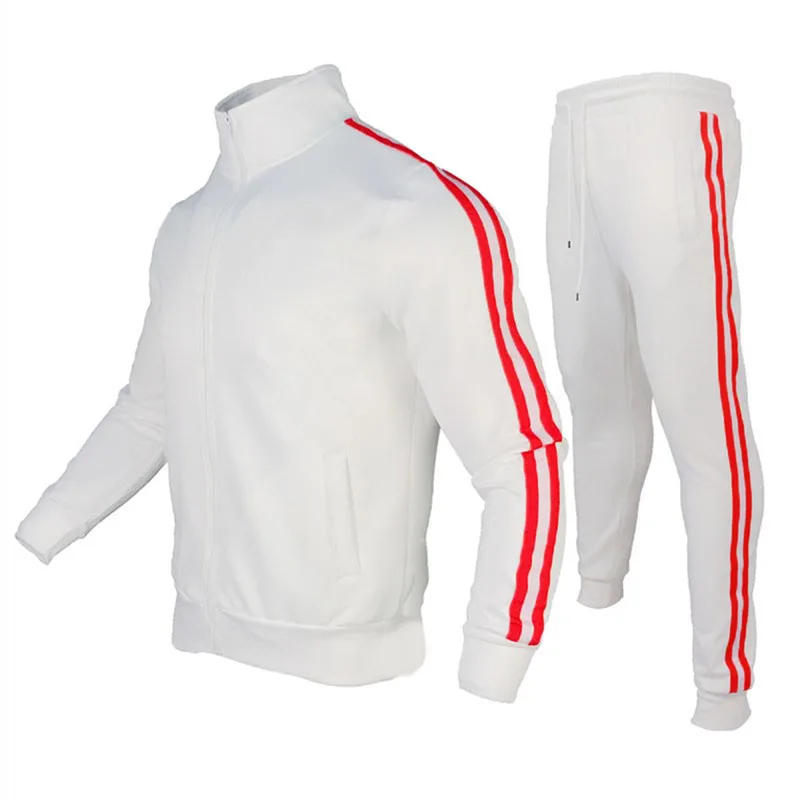 

Track suit Mens 2piece set Men Sports Wear Fashion Colorblock Jogging Suit Men Outfits Fitness CLothes Jacket+Pants Men Clothing