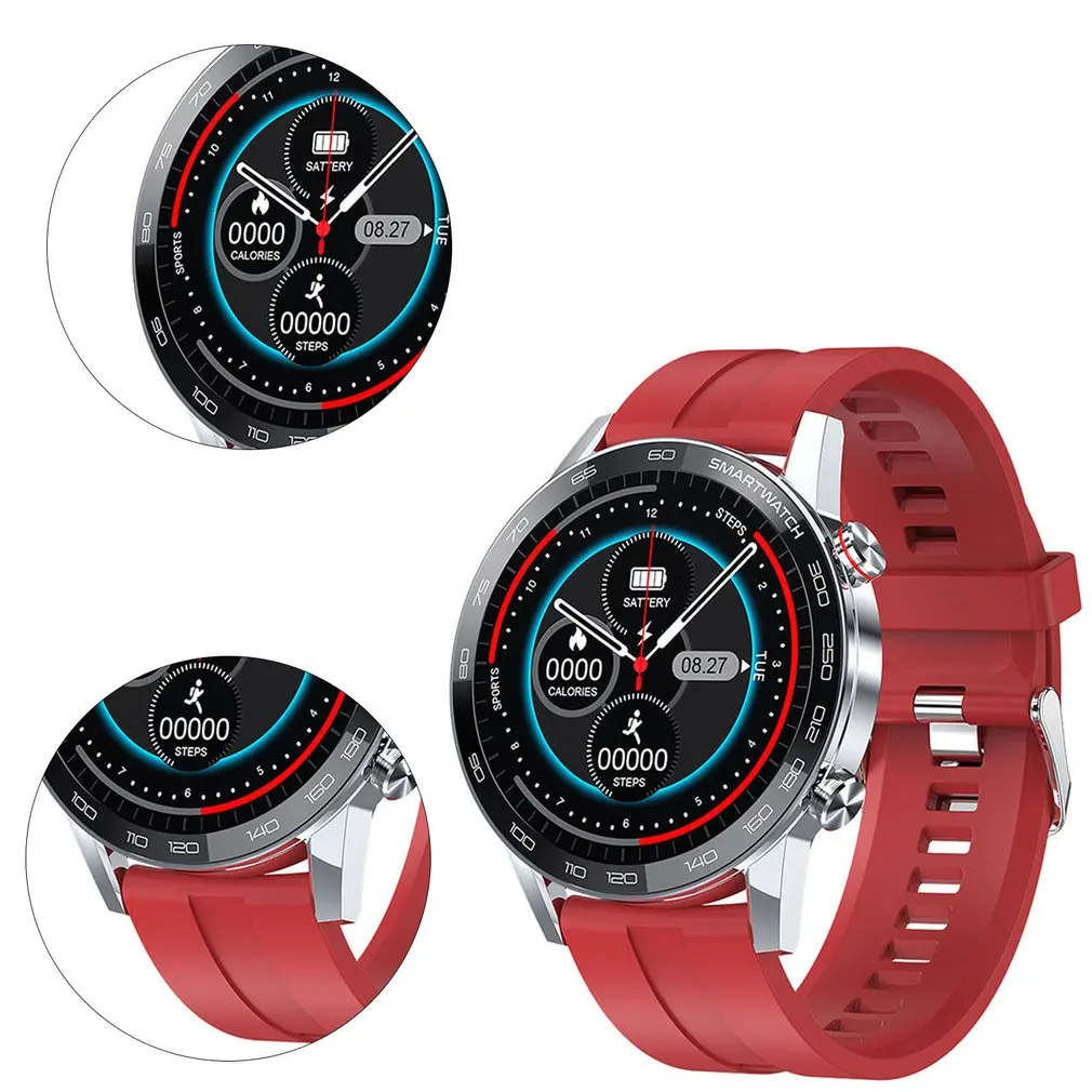 

L16 Smart Watch Men ECG PPG IP68 Waterproof Smartwatch 1.3inch 360*360 HD Full Touch Screen Fitness Sports Watchs