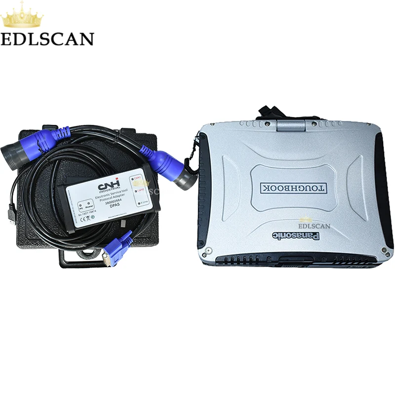 EDLSCAN CNH EST диагностический комплект и EDL V2 для New голландский чехол John Deer сельскохозяйственное строительное оборудование для диагностики - Цвет: CNH EST with CF19