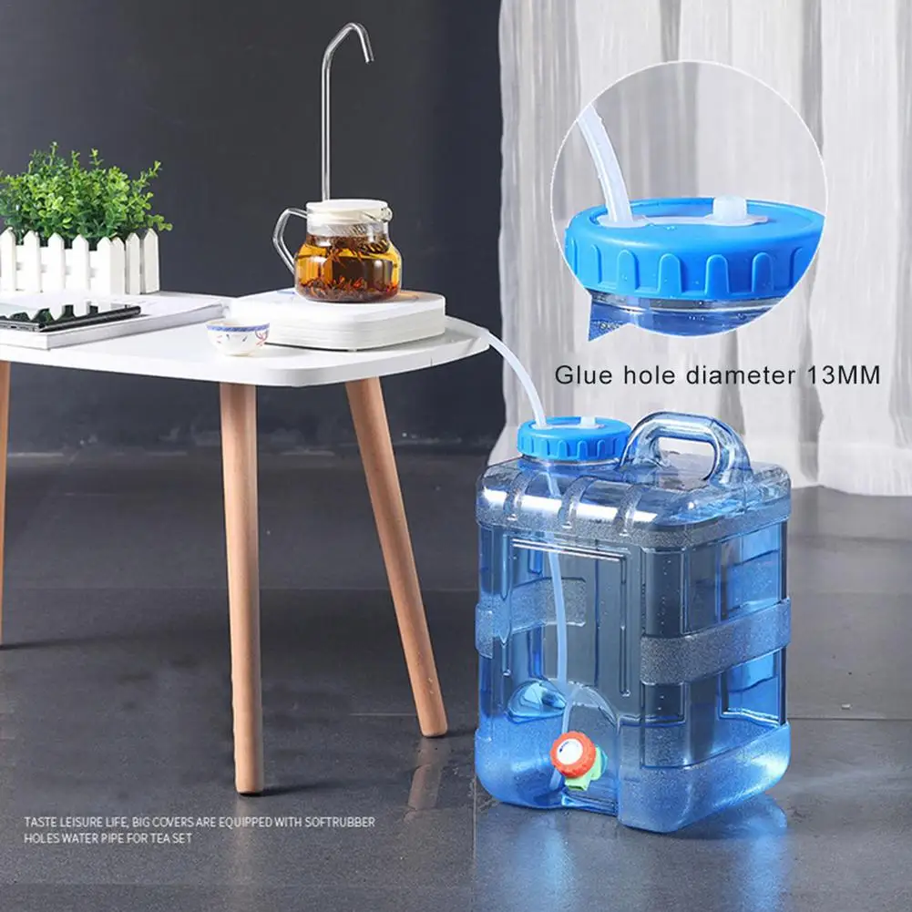 

10L Outdoor Beverage Water Container Dispenser Portable Drinking Water Pitcher With Switch For Car Self-driving Camping Hiking