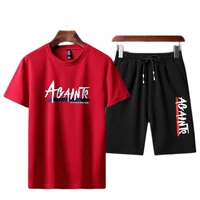 mens track suit summer sportswear two piece t shirt shorts suit track suit mens sportswear sportswear