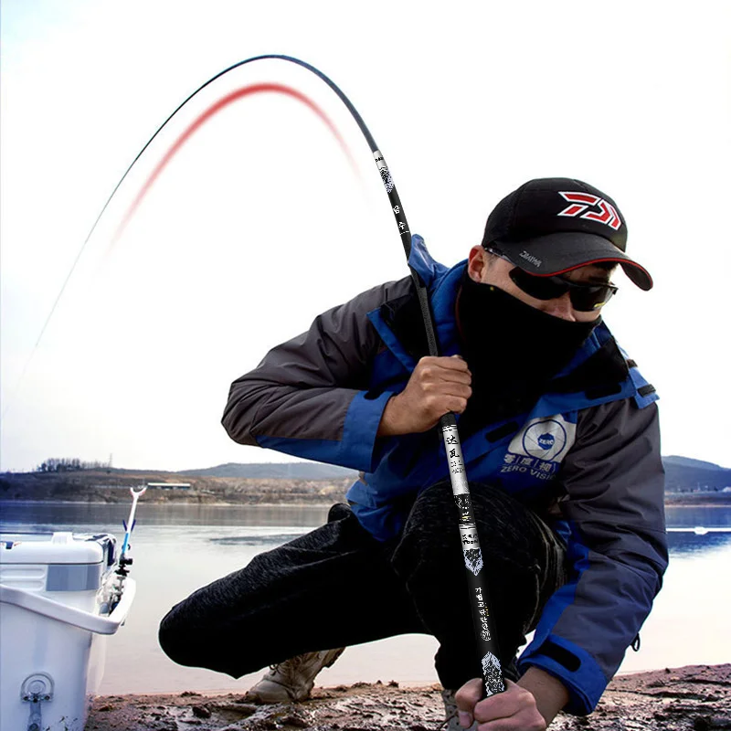 

Super Light Hard Carbon Fiber Hand Fishing Rod Telescopic Fishing Pole Stream 3.6M/4.5M/5.4M/6.3M/7.2M/8M/9M/10M