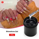 MSHARE 250g ногтей гель для приклеивания страз не протирать клей супер липучие с украшением в виде кристаллов средней вязкости