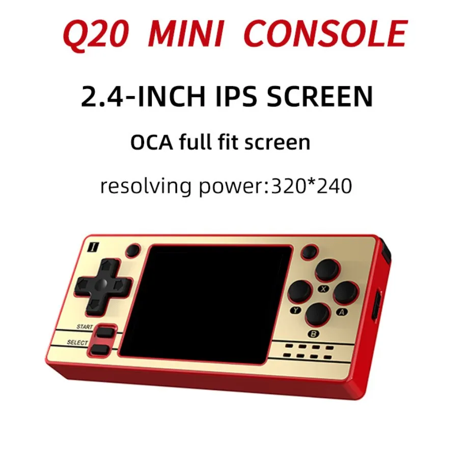 RetroPI 2 4G дюймовый IPS экран Q20 мини портативная игровая консоль с открытым исходным