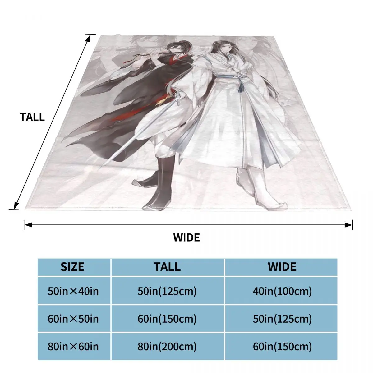 Lan Zhan Wei Wuxian одеяло s Grandmaster of Demonic культивирование неподнятое шерстяное смешное