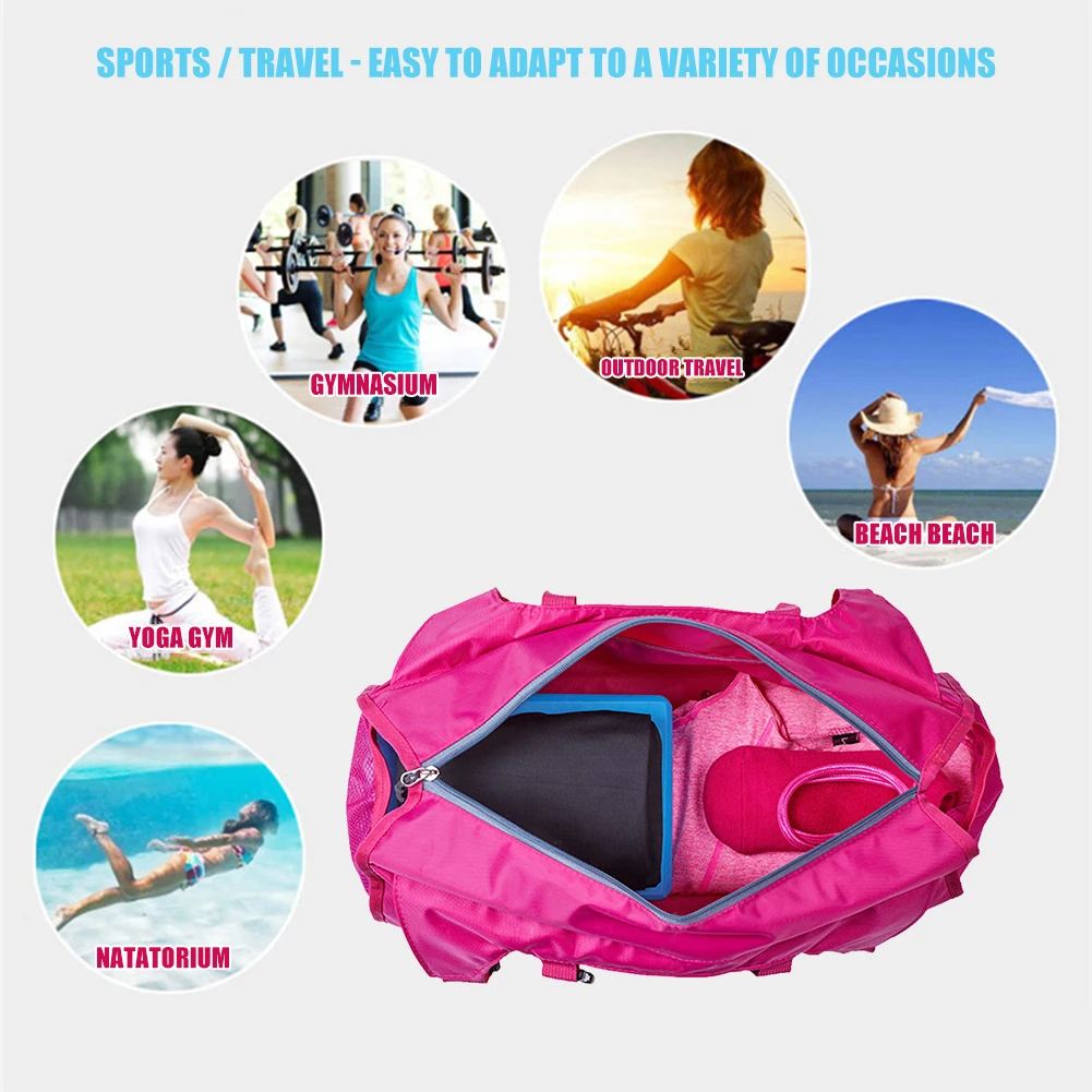 

Portable Yoga Mat Bags Nylon Outdoor Gym Fitness Training Crossbody Handbag