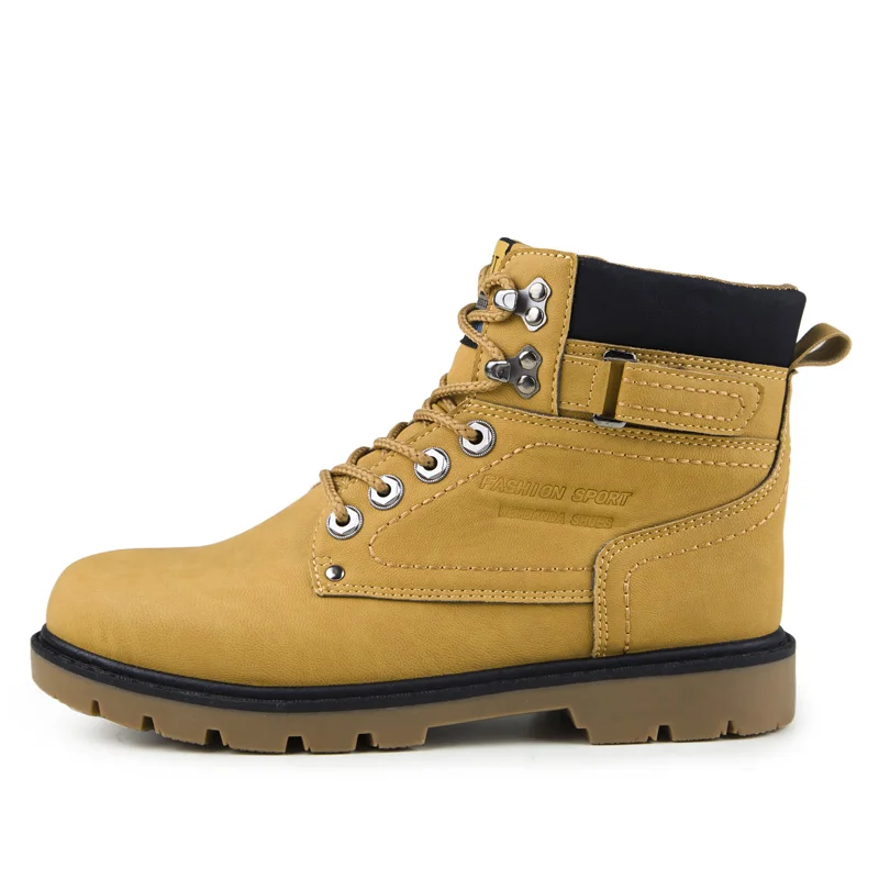 Мужские Ботильоны новые мужские Ботинки martin из искусственной кожи на платформе