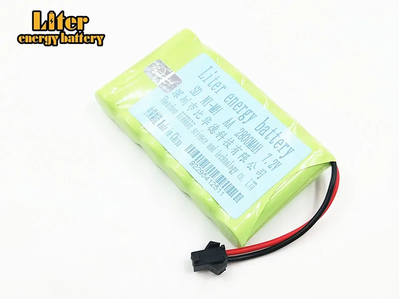 2 Упак. 2800mah 7 v аккумуляторная батарея nimh aa ni mh для дистанционного управления