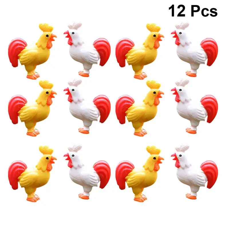 12 шт. декоративный мини кран для цыплят|Украшения своими руками вечеринки| |