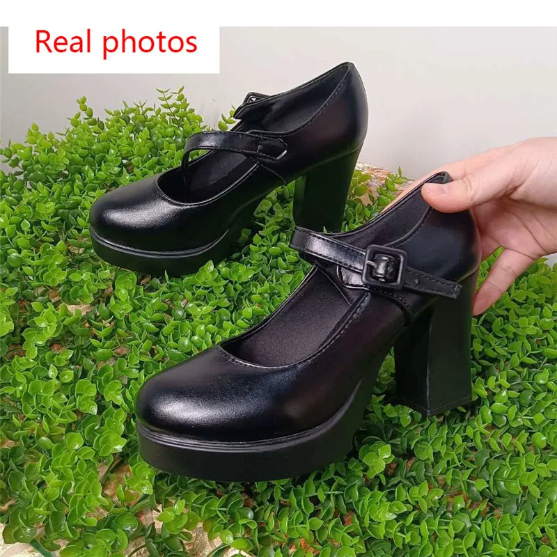 Женские туфли лодочки Женская обувь Туфли на платформе и толстом каблуке Цвет