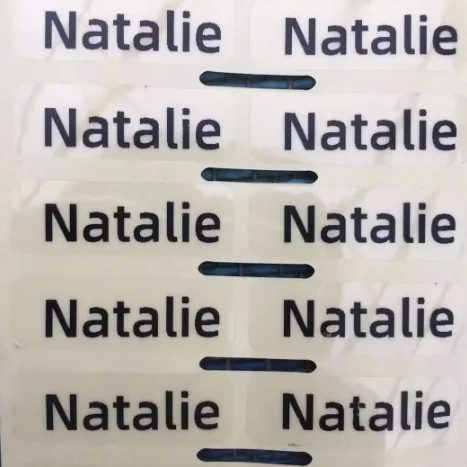 2 размера/набор 100 шт. смешанные Прозрачные именные наклейки s образные на заказ