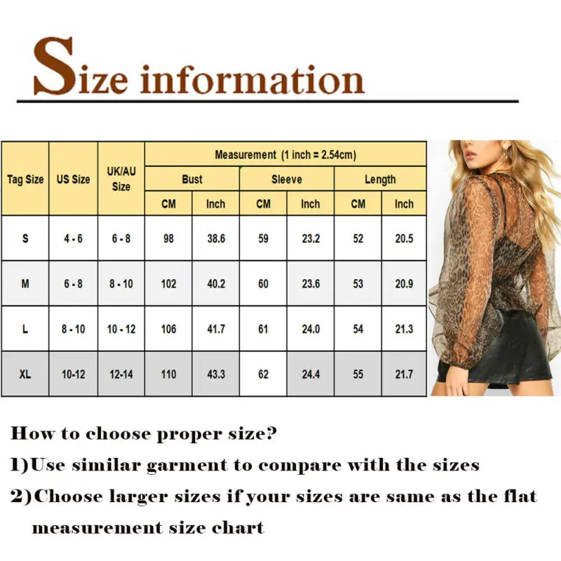 

Women Blouses Mesh Sheer Casual Long Lantern Sleeve Tops Sexy Blouse Print Loose See Through Autumn Spring Basic Daily 2020