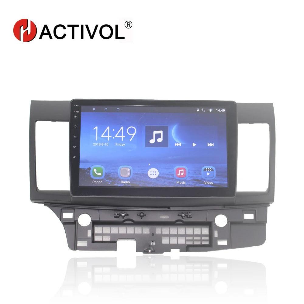 Автомагнитола HACTIVOL 10 1 дюйма 4 ядра gps навигация для MITSUBISHI Lancer 2014 android 7 0 с ГБ ОЗУ 16