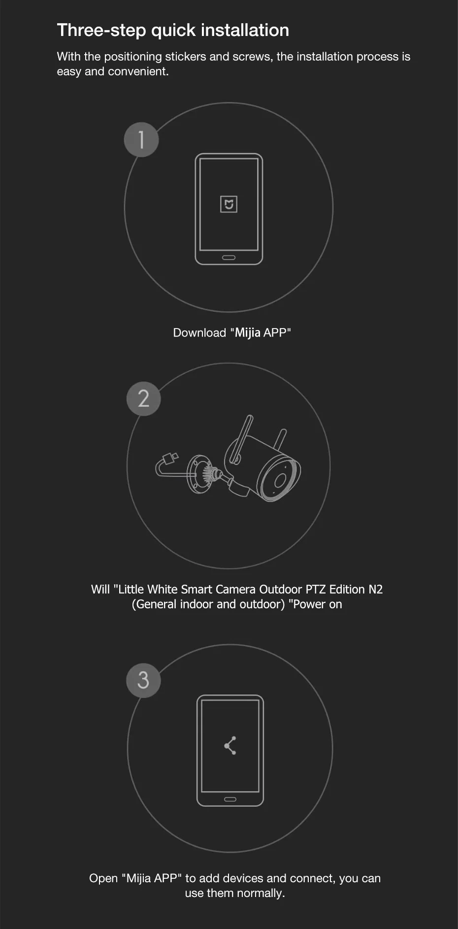 Xiaomi IP уличная камера Smart HD Wifi Cam 1080P PTZ веб-камера IP66 AI H.265 ночное видение двойная антенна сигнал Mihome APP
