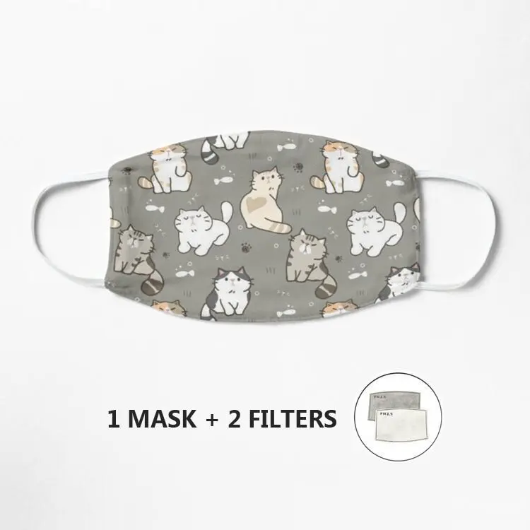 

Cats Mask fashion Reusable Breathable Mask Face Washable Dust-proof Mascarilla