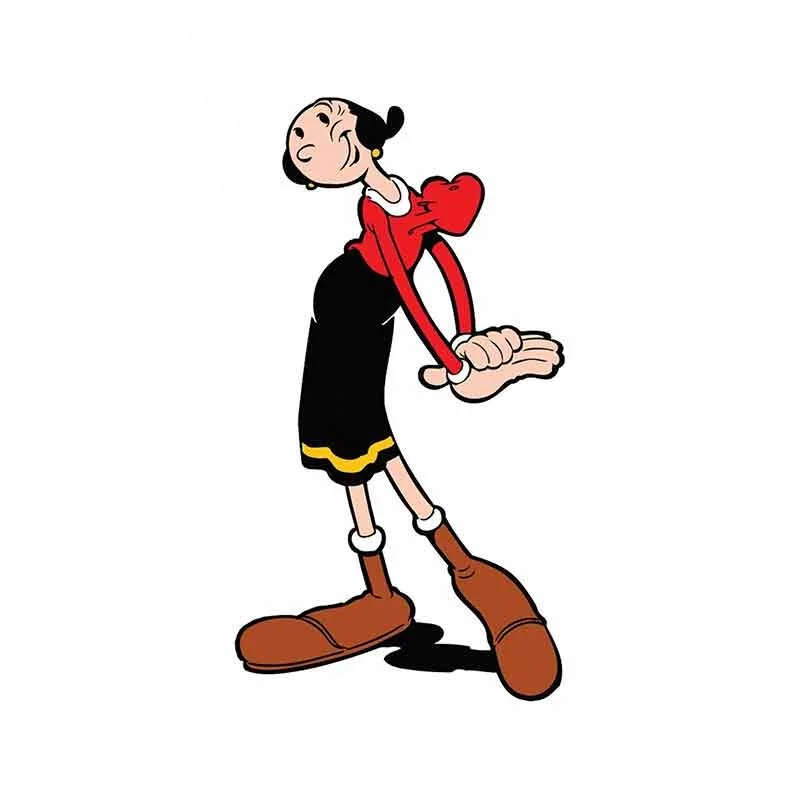 

Waterproof Car Stickers for Popeye Olive Oyl Oil Cartoon Oem Anime RV VAN DIY Fine Decal Accessories KK13*7cm