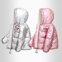 new boys girls clothes kids casual hooded down coats autumn winter warm fashion outwear children solid jacket for 2 6 years