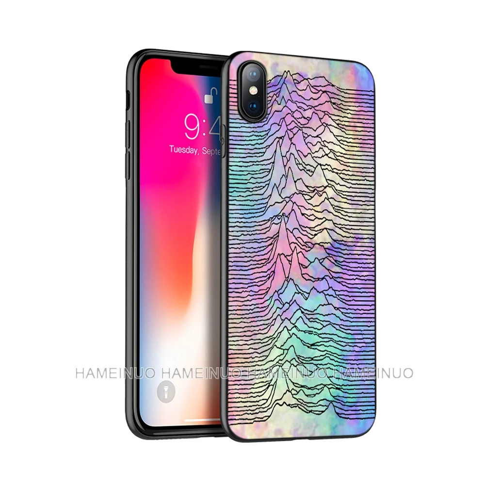 Черный ТПУ чехол для iphone 5 5S SE 6 6s 7 8 plus x 10 силиконовый XR XS 11 pro MAX case joy division |