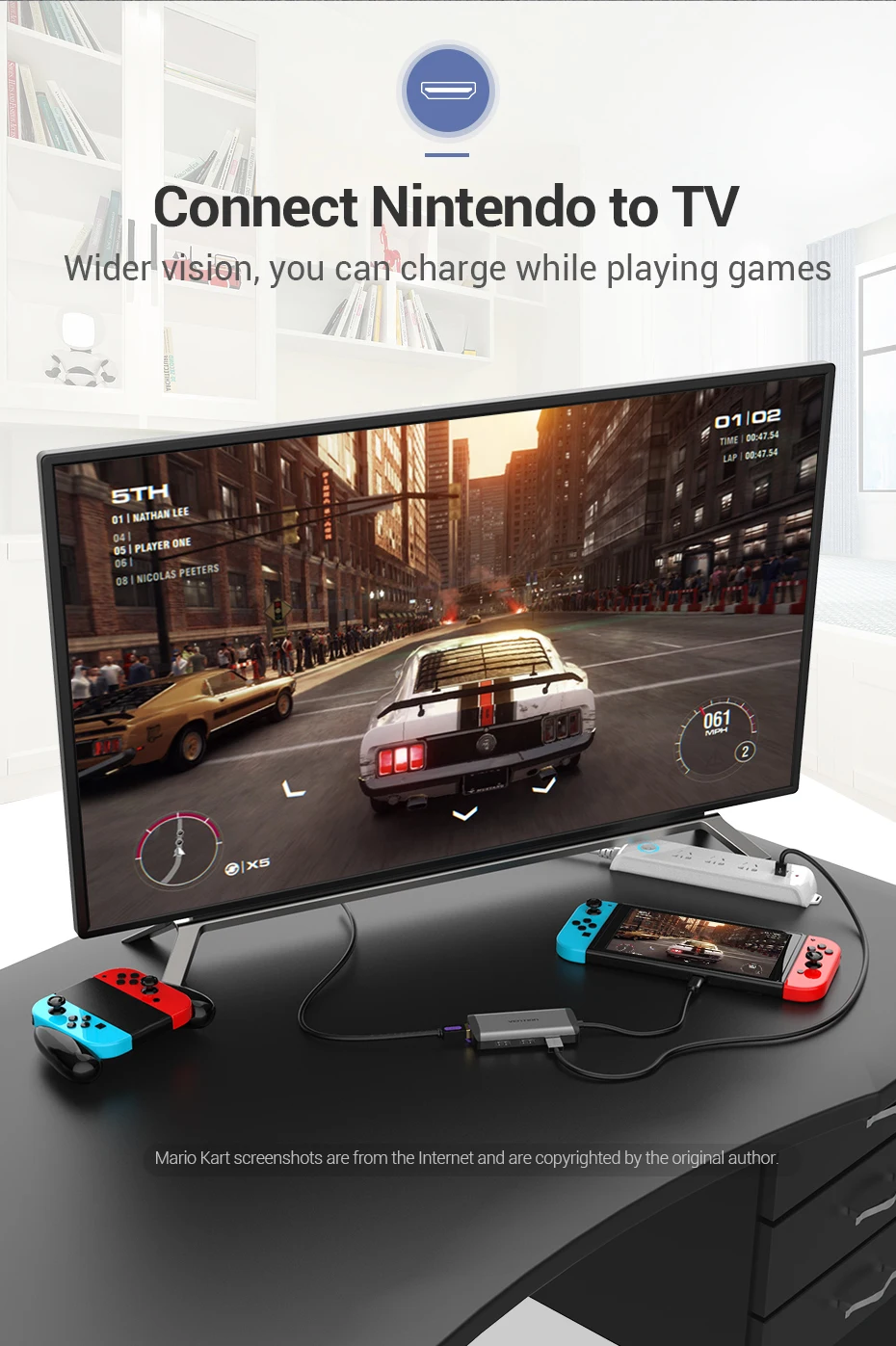 Vention usb-хаб usb type C к HDMI USB 3,0 концентратор Thunderbolt 3 адаптер для MacBook samsung S9 huawei mate 20 P20 Pro USB-C концентратор