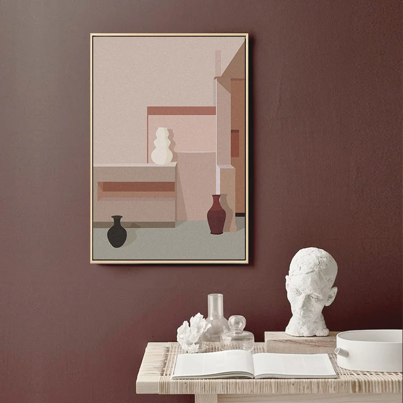 Modern Building Poster Painting Printed on Canvas Wall Art Graphic Cuadros Home Decor for Living Room Posters Artwork Pictures | Дом и сад