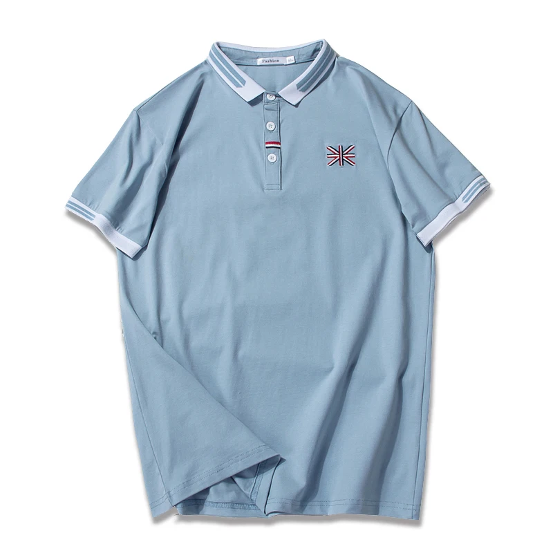 MuLS Summer Mens Polo Shirts Male Brand Quick Dry Fashion Cotton Short 2020 Korean England Style Plus Size Clothes Men #871 | Мужская
