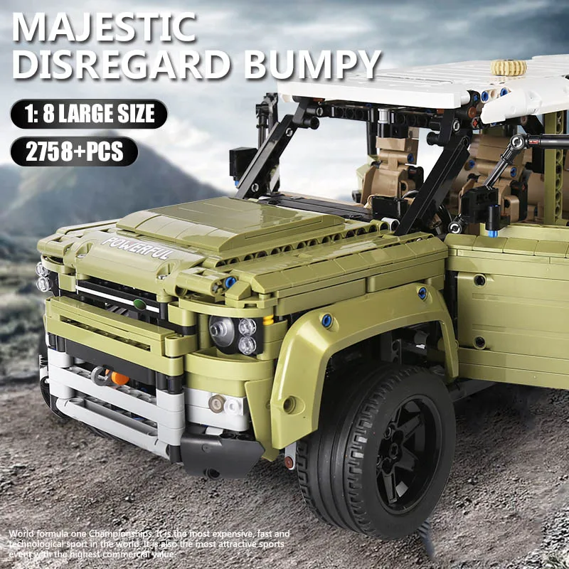 

2758 шт. SUV Land Rover MOC внедорожник техническая модель автомобиля строительные блоки сборные Кирпичи Детские игрушки Рождественские новогодние ...