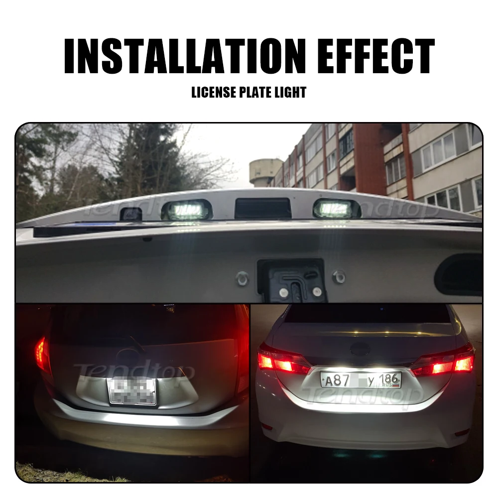 Светодиодные лампы Canbus автомобильный светодиодный светильник номерного знака