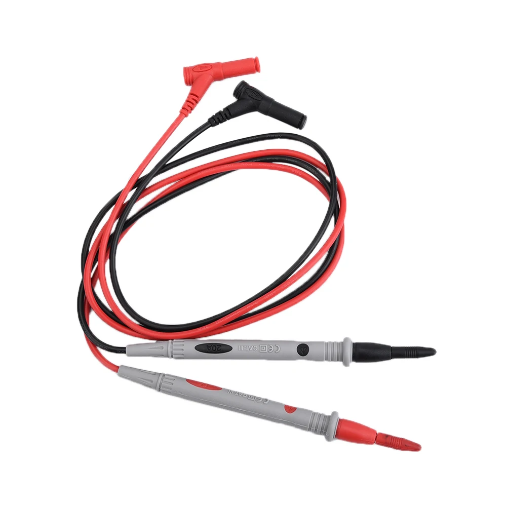 

1000V 20A Universal Probe Test Leads Cable Pointed Gold Plated Copper Ultra Fine Meter Needle Tip Meter Needles Test Leads