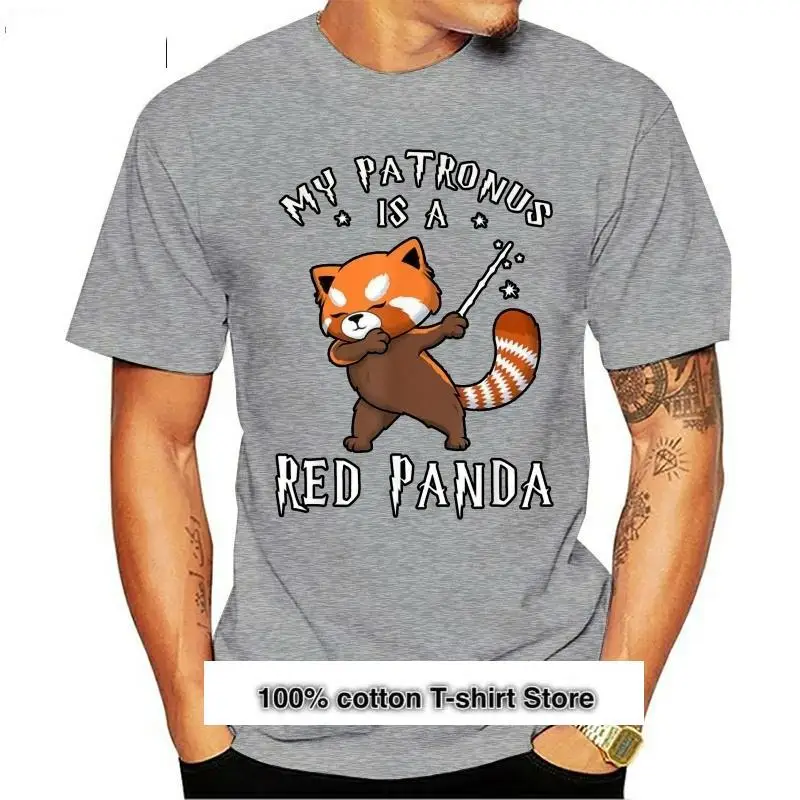 

My Patronus es una camiseta de Panda Rojo, regalo para amantes de los Panda, camiseta de figura completa