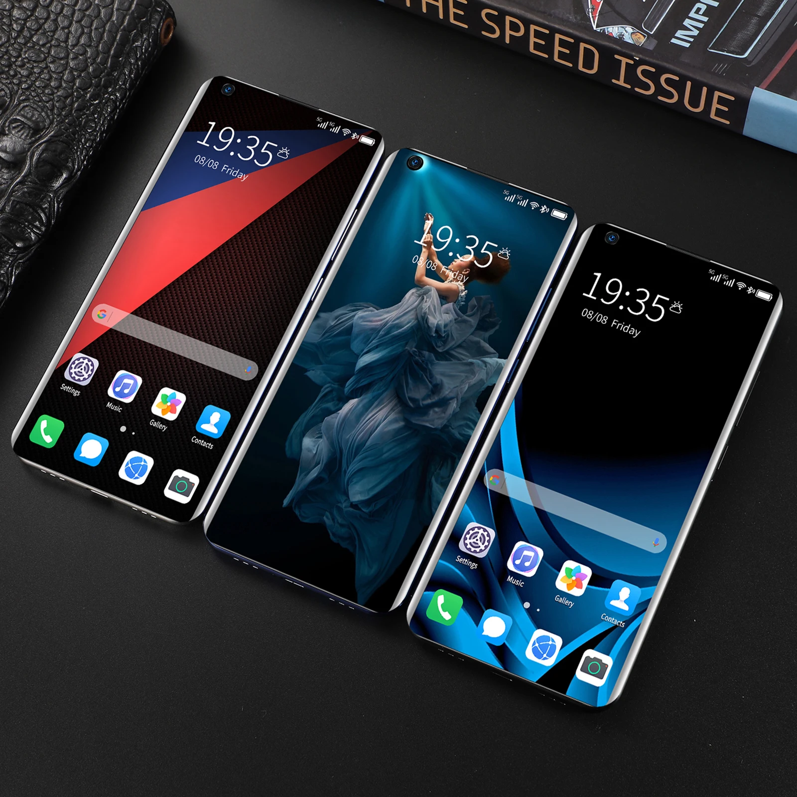 Смартфон cectdigi Mate40 RS 7 3 дюйма 1440*3200 + 64 ГБ 2 Sim MicroSD 5800 мА · ч Android 6 0 Face Finger ID 4G |
