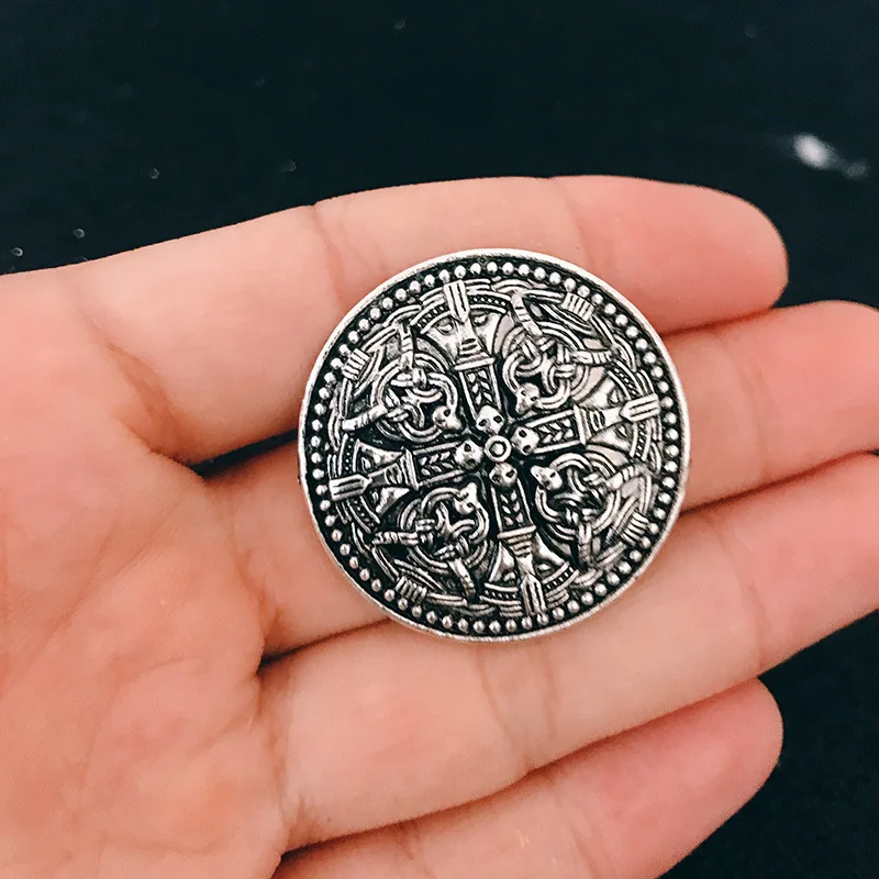 Armadura скандинавской щит символ брошь викинга средневековые доспехи Broch Винтаж