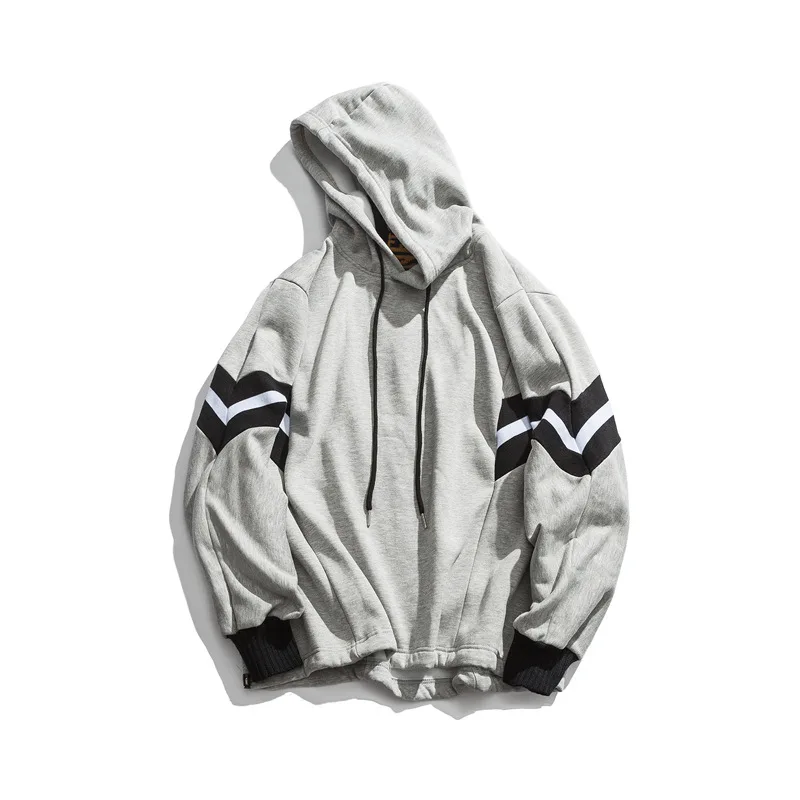 

Couple's hooded bat sleeve Plush half high collar sweater men's and women's Harajuku 2021 jacket fashion