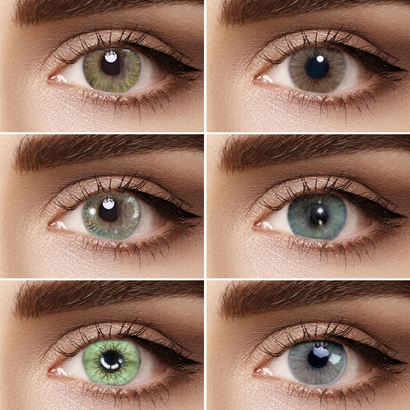 

1 пара контактных линз фантазийно-песчаного цвета ed, косметические Супер Натуральные контактные линзы для повседневного использования, цве...