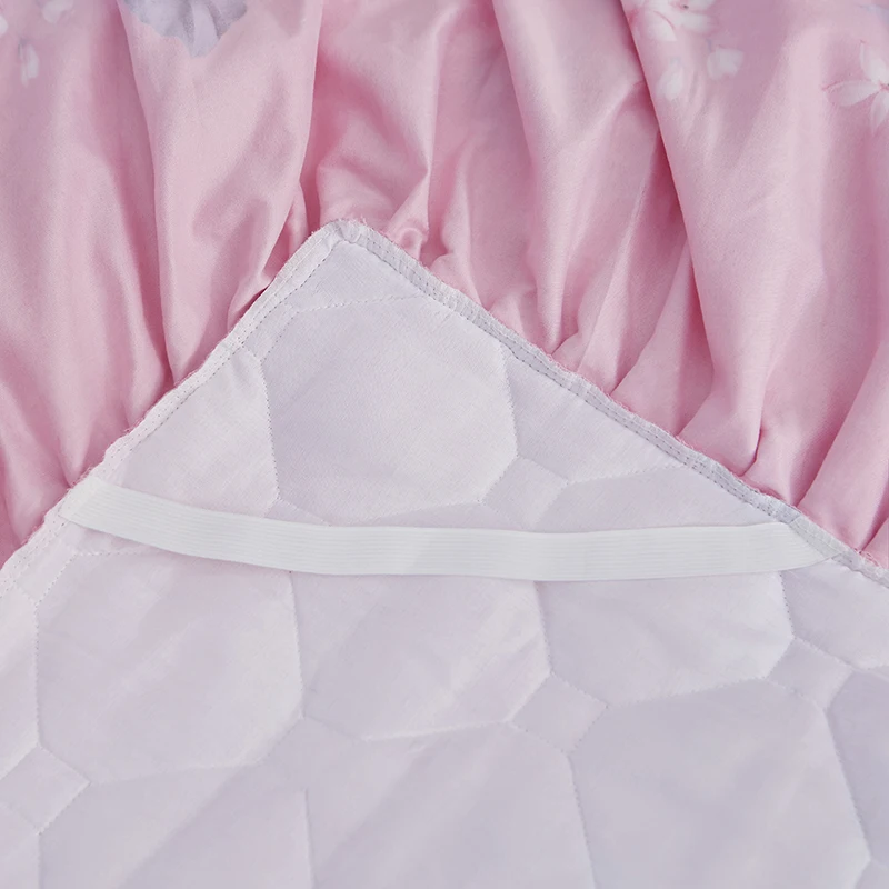 Новая романтическая двухслойная стеганая кровать юбка утолщенное шлифовальное