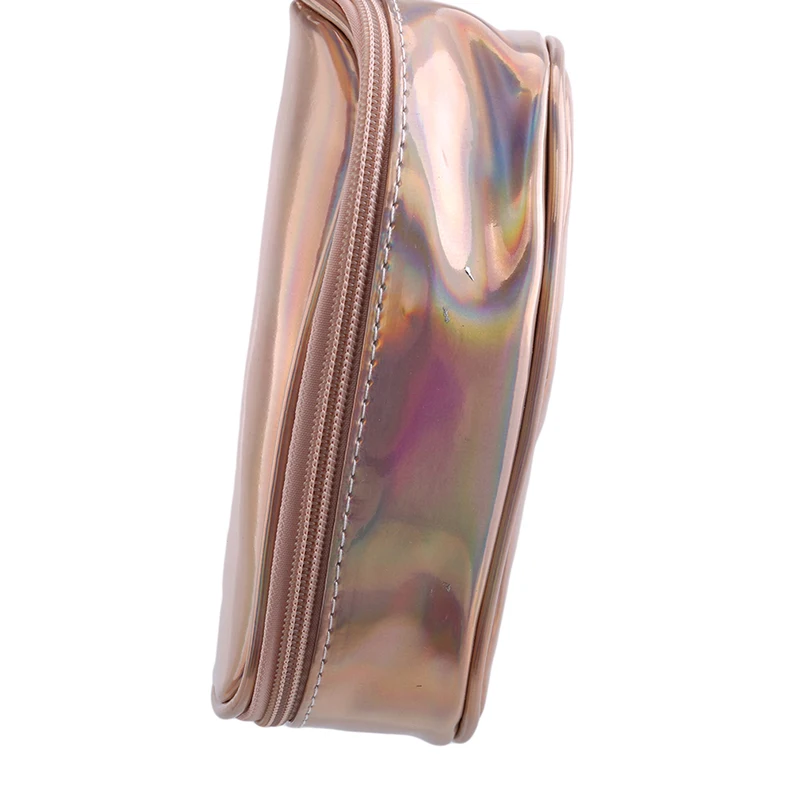 Лазерная цветная женская косметичка новая модная разноцветная на молнии для