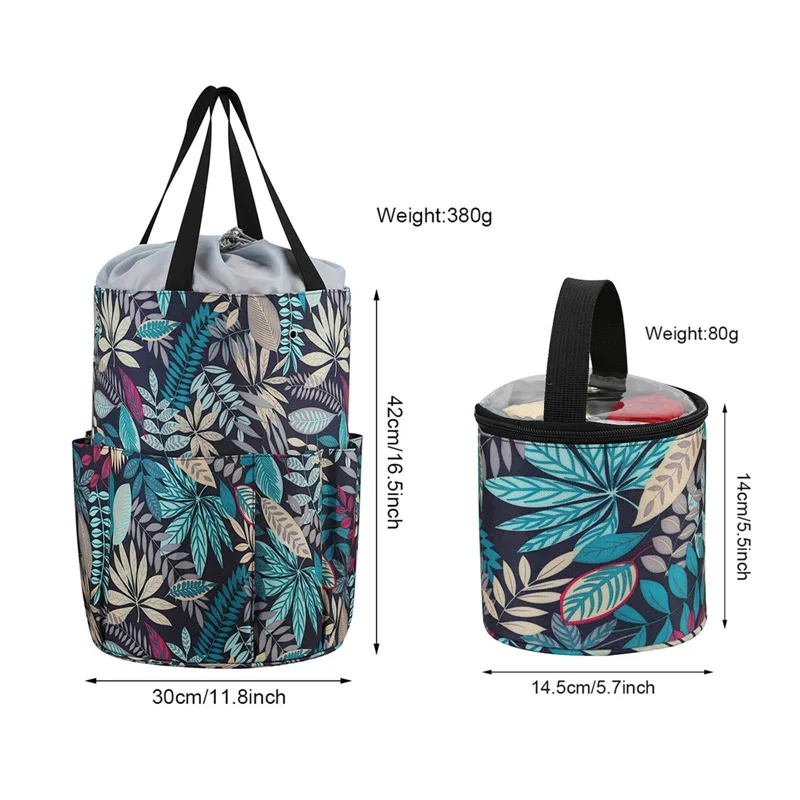 Модная сумка для хранения пряжи круглые вязаные шерстяные сумки синего цвета