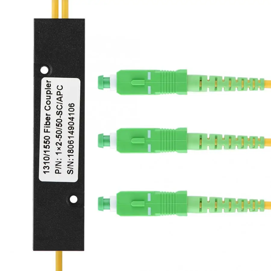 SC APC 1X2 PLC одномодовый волоконно-оптический сплиттер SC/UPC PCL волоконные косички |