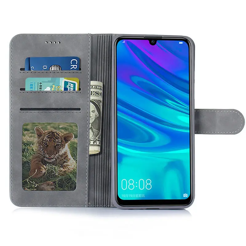Чехол книжка с откидной крышкой для huawei P smart Plus 2019 роскошный чехол кошелек из